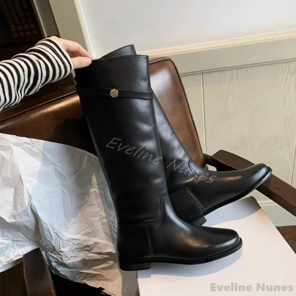 Black Round Toe Simple Knee High Boots Women Internal Height Increase Back Zipper All-match Knight Boots 2025 Autumn New Boots
Black Round Toe Simple Knee High Boots Women Internal Height Increase Back Zipper All-match Knight Boots 2025 Autumn New Boots