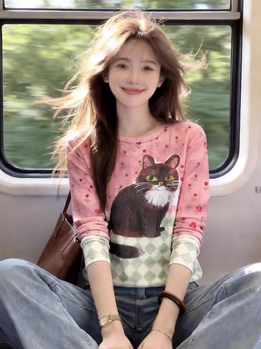 Summer Thin Long Sleeve Mesh T-Shirt Women's Print Soft Style Sun Protection Cover up Korean Style Straight Cut Commute
Summer Thin Long Sleeve Mesh T-Shirt Women's Print Soft Style Sun Protection Cover up Korean Style Straight Cut Commute