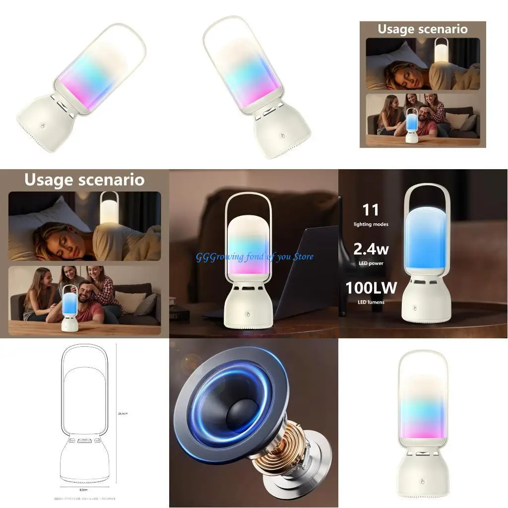 H9EB Portable Bluetooth-compatible Speakers Deep Bass Speakers with LED Lights Wireless Stereo Pairing for Home Outdoor Part
H9EB Portable Bluetooth-compatible Speakers Deep Bass Speakers with LED Lights Wireless Stereo Pairing for Home Outdoor Part