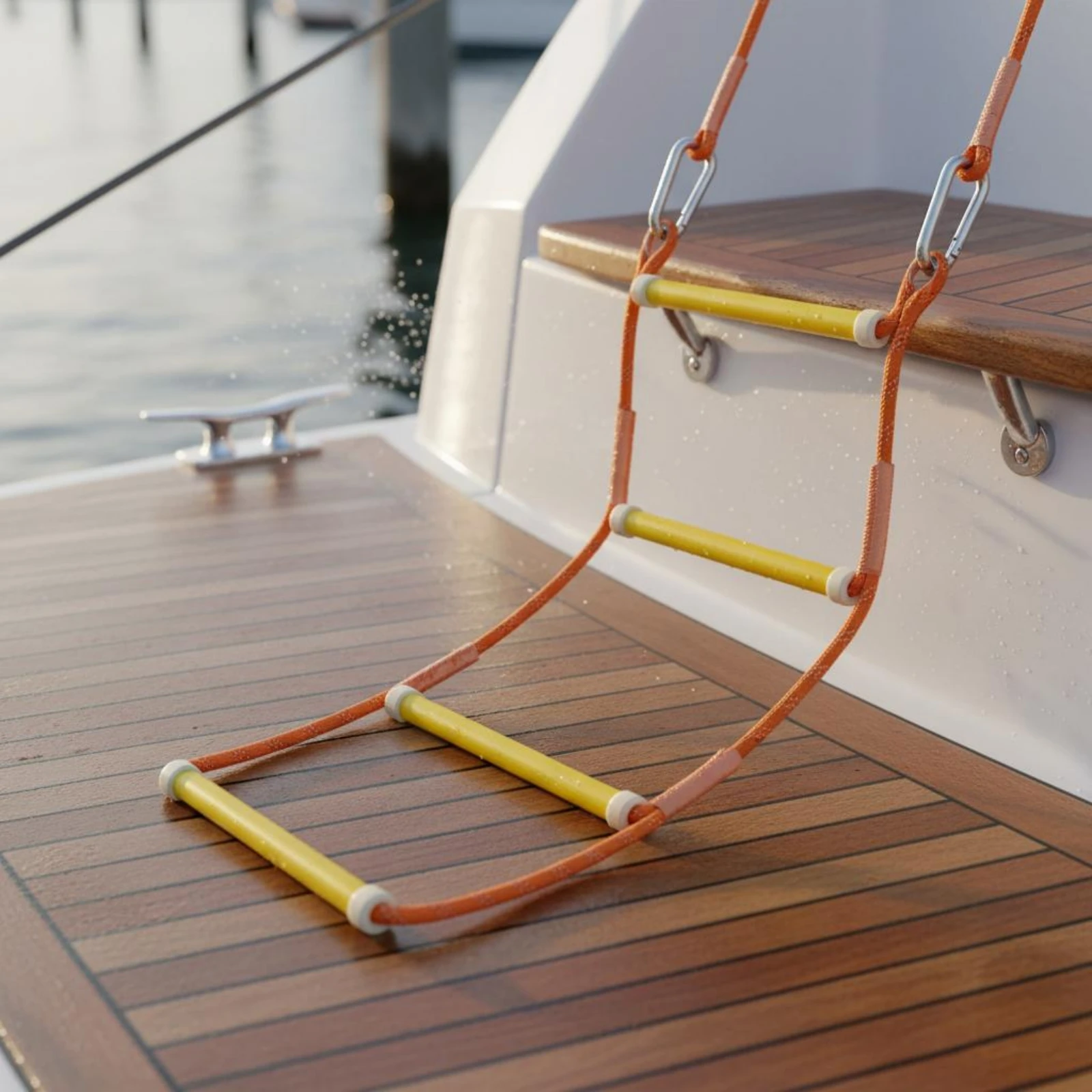 Rope Boat Ladder Yellow and Orange Boat Rope Ladder Marine Gear Easy to Install Portable for Kayak Use, Dock Side
Rope Boat Ladder Yellow and Orange Boat Rope Ladder Marine Gear Easy to Install Portable for Kayak Use, Dock Side