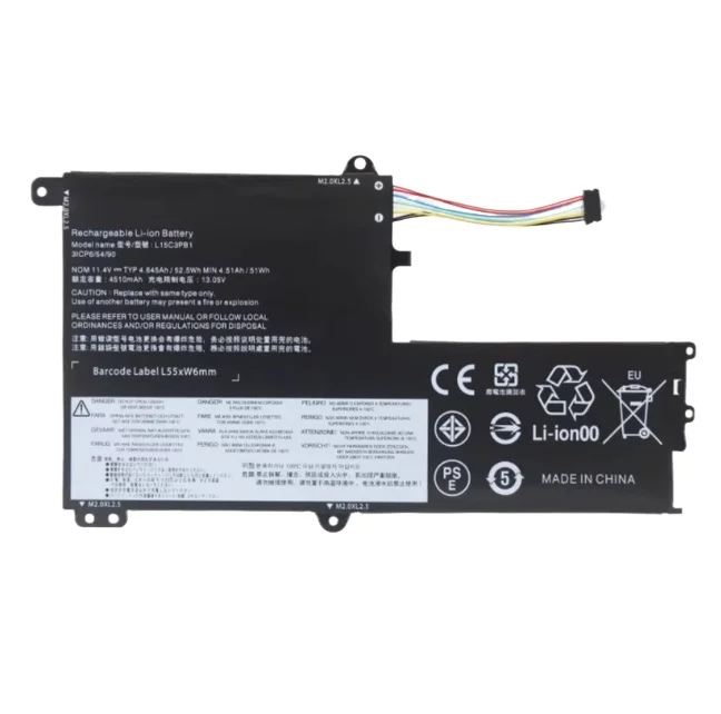 L15C3PB1 for Lenovo IdeaPad 330S-15IKB Tide 7000-13AST L15C3PB1 Laptop Battery 4500mah
L15C3PB1 for Lenovo IdeaPad 330S-15IKB Tide 7000-13AST L15C3PB1 Laptop Battery 4500mah