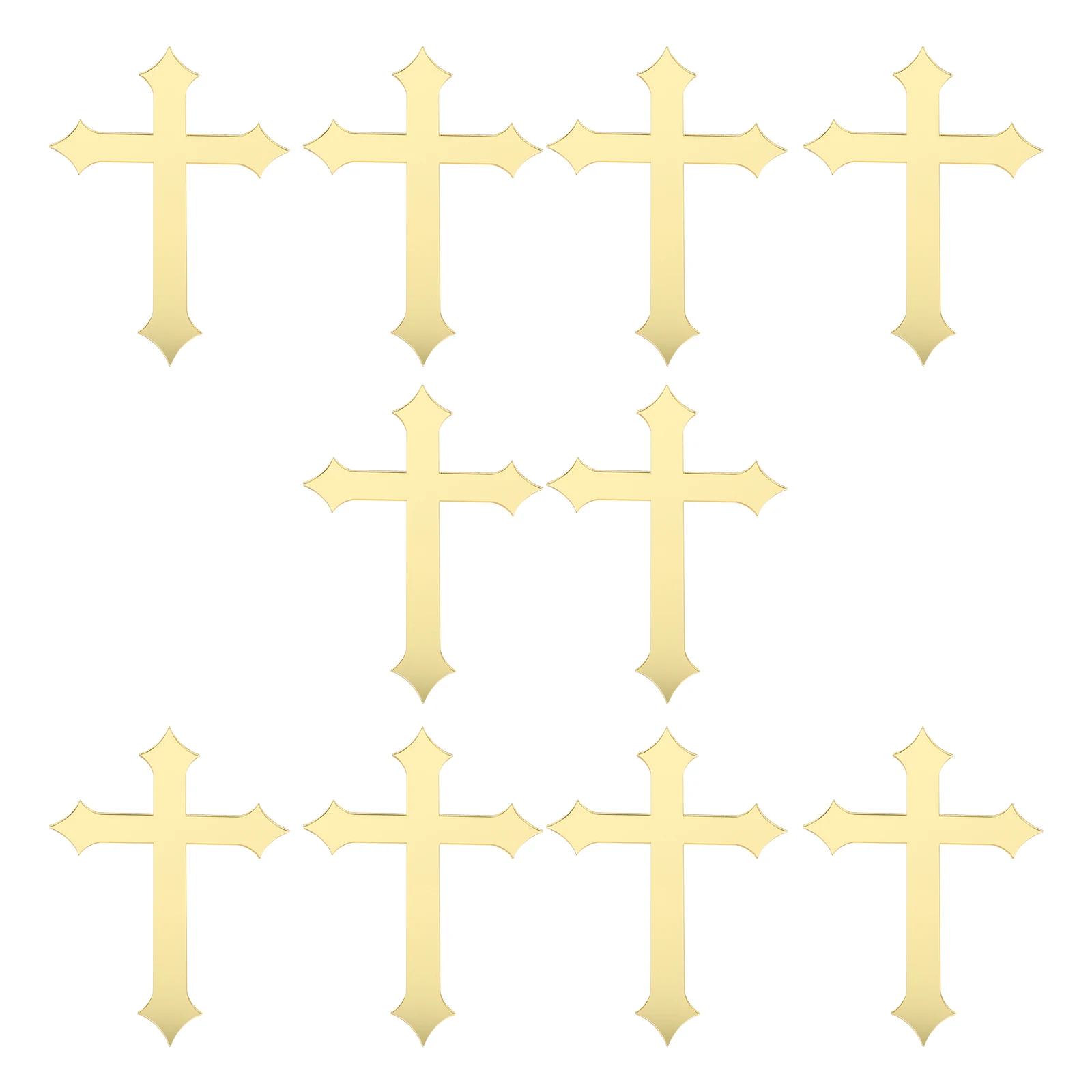 10pcs Cross Cake Decoration Acrylic Mirror Toppers Fine Structure Safe Healthy Dessert Picks Baby Shower Cake Decorations
10pcs Cross Cake Decoration Acrylic Mirror Toppers Fine Structure Safe Healthy Dessert Picks Baby Shower Cake Decorations