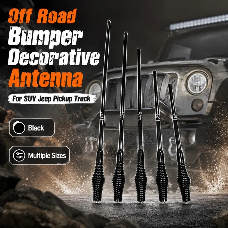 Offroad Front Bumper Decorative Antenna for SUV Truck, Flag Pole Antenna Clamp Edge Racing Mount Universal Car Accessories
Offroad Front Bumper Decorative Antenna for SUV Truck, Flag Pole Antenna Clamp Edge Racing Mount Universal Car Accessories