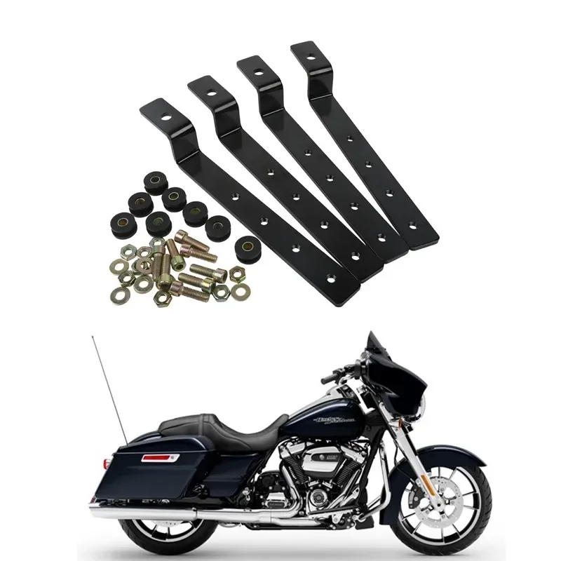 Комплект кронштейнов для Harley Touring Street Road Glide, аксессуары для мотоциклов, универсальные Твердые седельные сумки, набор крепежных сумок 
Комплект кронштейнов для Harley Touring Street Road Glide, аксессуары для мотоциклов, универсальные Твердые седельные сумки, набор крепежных сумок