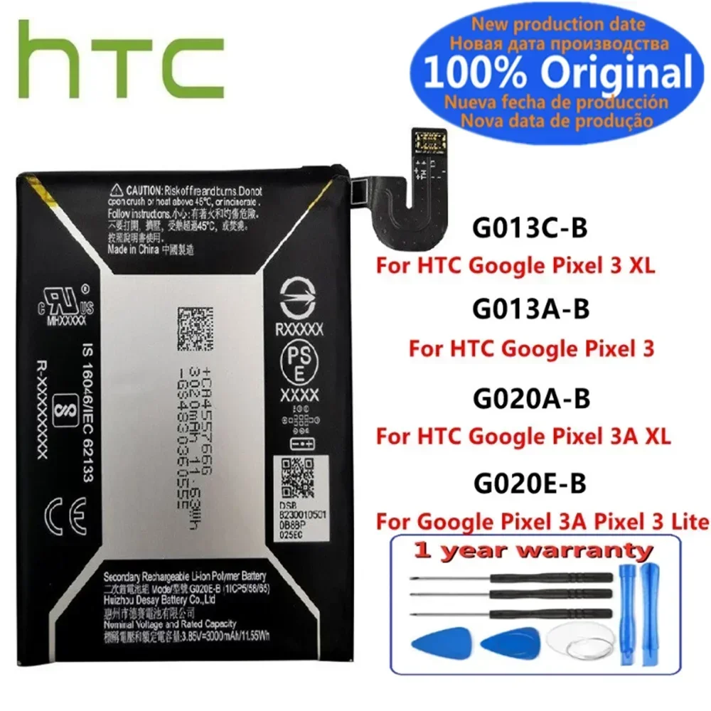 Оригинальный аккумулятор для мобильного телефона HTC Google Pixel 3 3A XL 3Lite Pixel3 XL Lite Pixel 3XL G013A-B G013A-C G020A-B G020E-B
Оригинальный аккумулятор для мобильного телефона HTC Google Pixel 3 3A XL 3Lite Pixel3 XL Lite Pixel 3XL G013A-B G013A-C G020A-B G020E-B