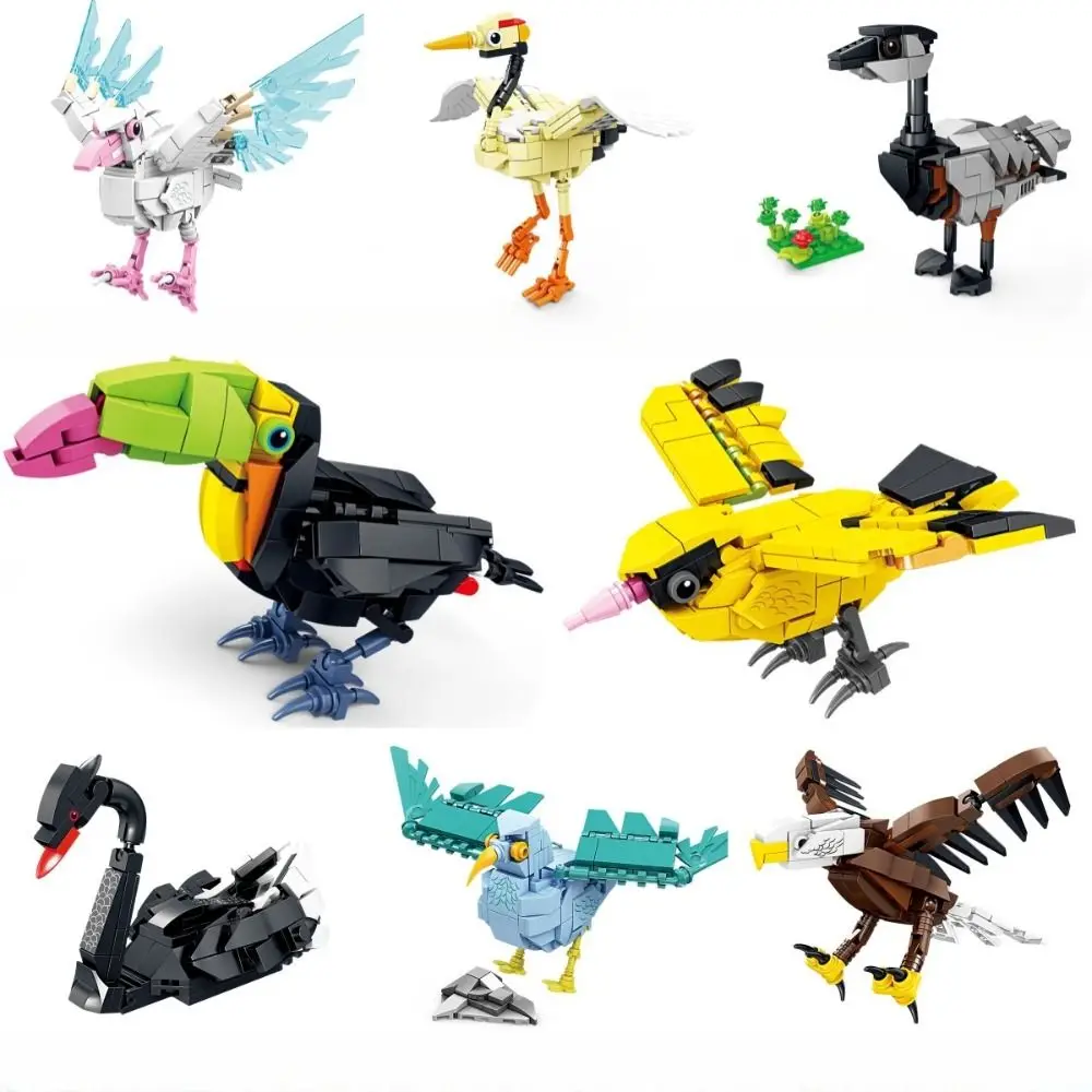 Birds Series Building Blocks Plastic Seagull Swan Building Bricks Toys Peacock Eagle Educational Assembly Puzzle Model Kids Gift
Birds Series Building Blocks Plastic Seagull Swan Building Bricks Toys Peacock Eagle Educational Assembly Puzzle Model Kids Gift