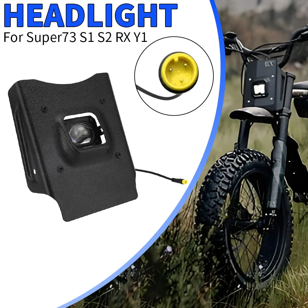 Front Head Light Lamp Headlight Headlamp Retro Modified For Super73 S1 S2 RX Y1 Super 73 Dirt Bike Motocross Black Daytime Run
Front Head Light Lamp Headlight Headlamp Retro Modified For Super73 S1 S2 RX Y1 Super 73 Dirt Bike Motocross Black Daytime Run