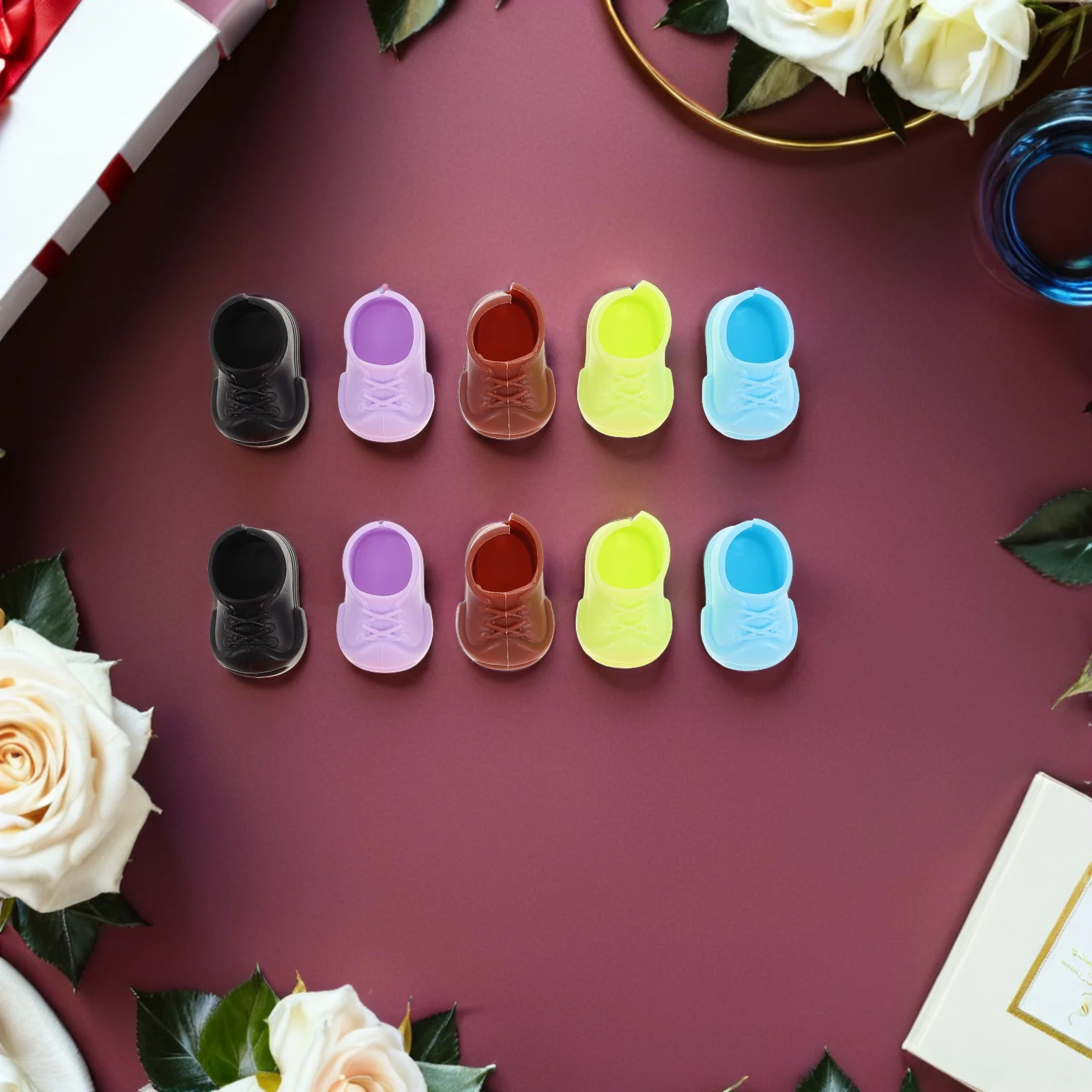 40Pairs Miniature Shoes Flat Short Boots Fit 17cm 6.69 Inch Replacement Small Shoes for Crafts Mini Scene Props
40Pairs Miniature Shoes Flat Short Boots Fit 17cm 6.69 Inch Replacement Small Shoes for Crafts Mini Scene Props