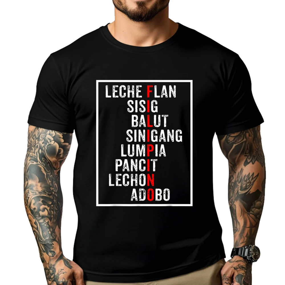 Funny Filipino Popular Food List Philippines Filipino Street Wear T Shirt Unisex Camisetas De Hombre
Funny Filipino Popular Food List Philippines Filipino Street Wear T Shirt Unisex Camisetas De Hombre