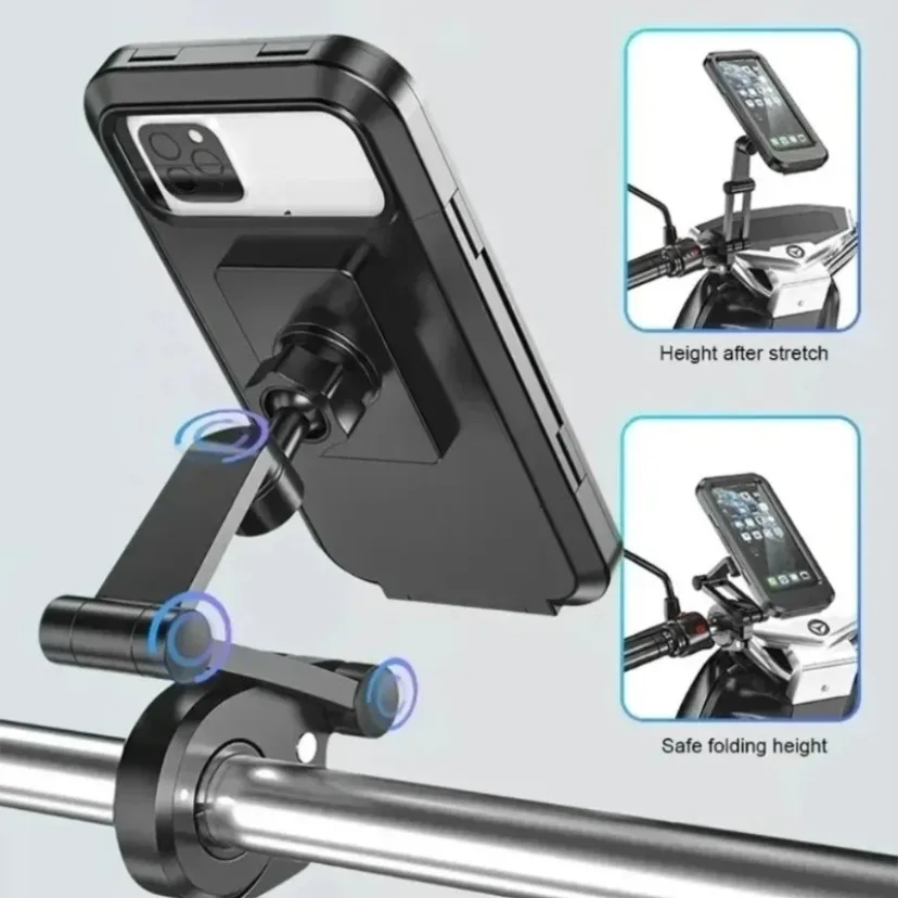 Universal Bike GPS 360° Swivel Adjustable Motorcycle Phone Holder Waterproof Motorcycle Bicycle Mobile Phone Holder Support
Universal Bike GPS 360° Swivel Adjustable Motorcycle Phone Holder Waterproof Motorcycle Bicycle Mobile Phone Holder Support
