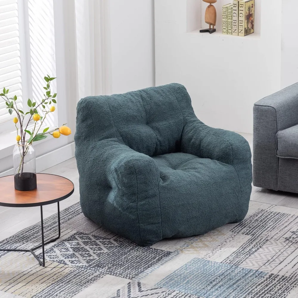 37" W Tufted Giant Bean Bag Chair with Soft Teddy Fabric, Memory Foam Filled Lounger for Adults - Oversized Plush Seat for Livin
37" W Tufted Giant Bean Bag Chair with Soft Teddy Fabric, Memory Foam Filled Lounger for Adults - Oversized Plush Seat for Livin