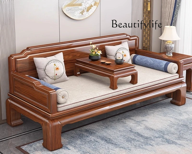 All solid wood household high-end small apartment living room sofa bed dual-purpose antique Chinese bed advanced
All solid wood household high-end small apartment living room sofa bed dual-purpose antique Chinese bed advanced
