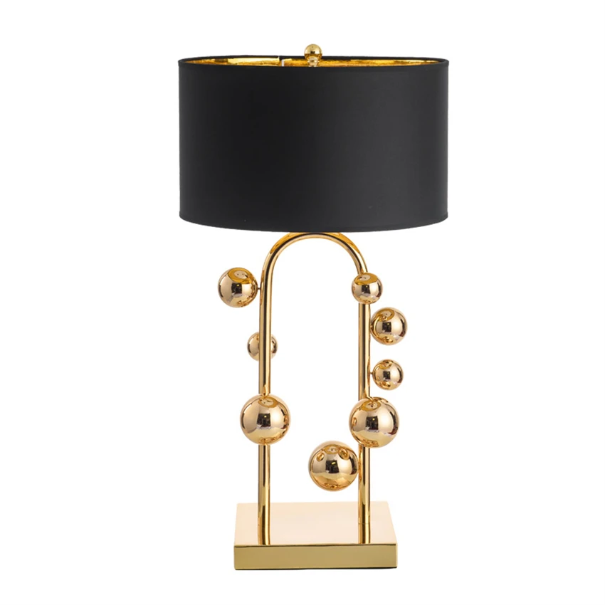 modern metal ball plated table lamps Bedroom living room study Gold fabric table lights luxurious designer decorated lighting
modern metal ball plated table lamps Bedroom living room study Gold fabric table lights luxurious designer decorated lighting