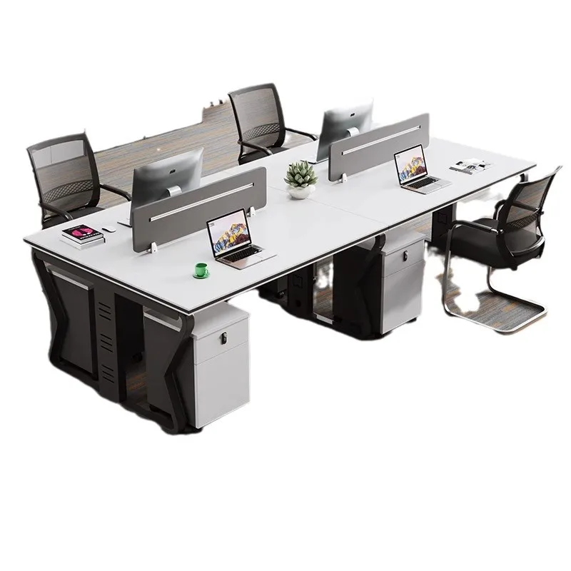 Staff office desk and chair combination, simple and modern 4/6-person screen workstation partition staff office computer
Staff office desk and chair combination, simple and modern 4/6-person screen workstation partition staff office computer