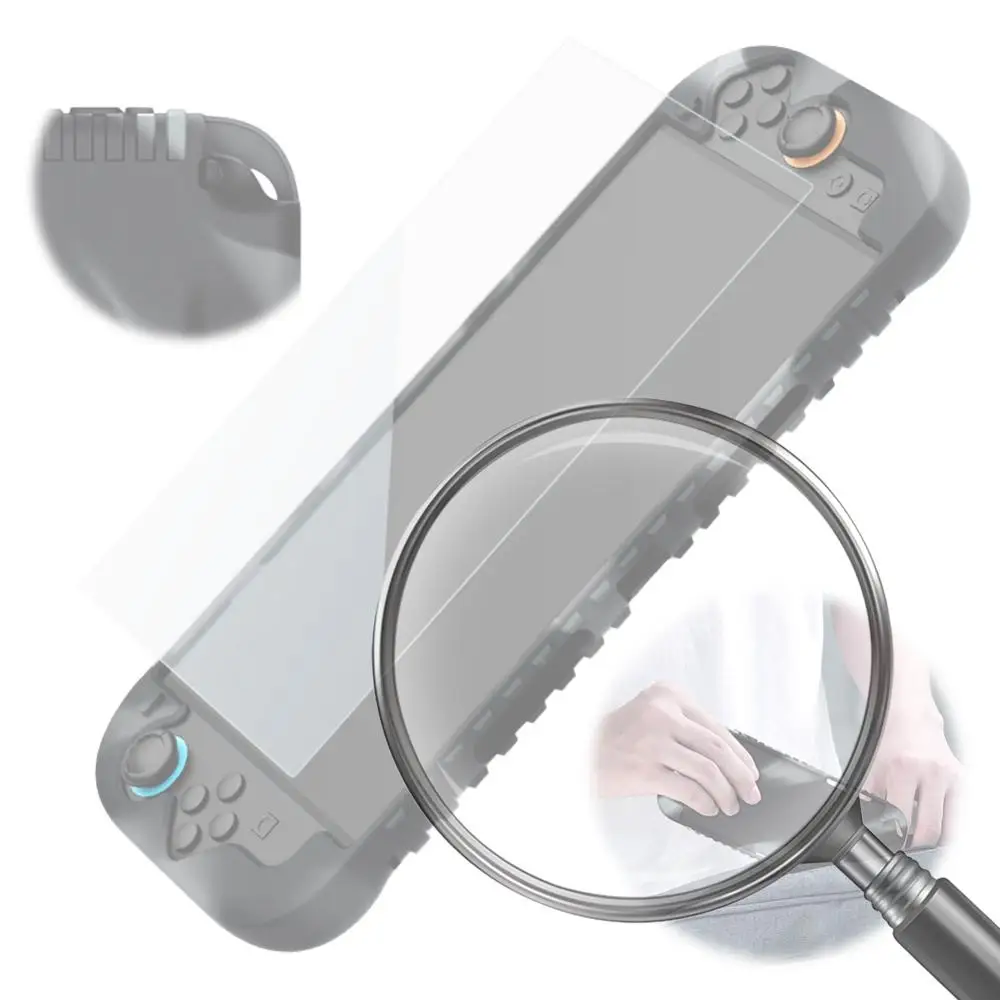 Силиконовый чехол-накладка для Nintendo Switch 2 с защитным стеклом для экрана
Силиконовый чехол-накладка для Nintendo Switch 2 с защитным стеклом для экрана