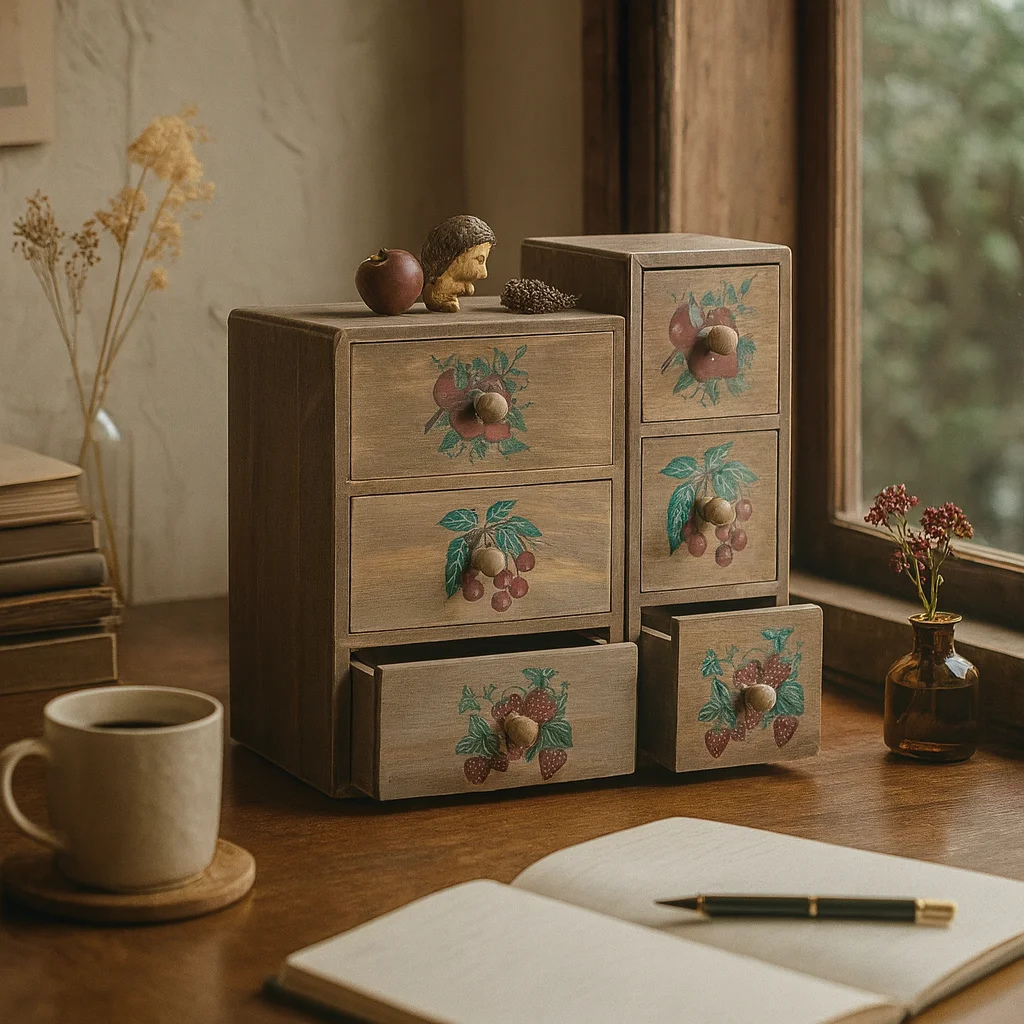  Деревенский расписный ящик для хранения ювелирных изделий с фруктовым узором, мини-комод для декора спальни, деревянный органайзер ручной работы с экологически чистым рисунком
Деревенский расписный ящик для хранения ювелирных изделий с фруктовым узором, мини-комод для декора спальни, деревянный органайзер ручной работы с экологически чистым рисунком