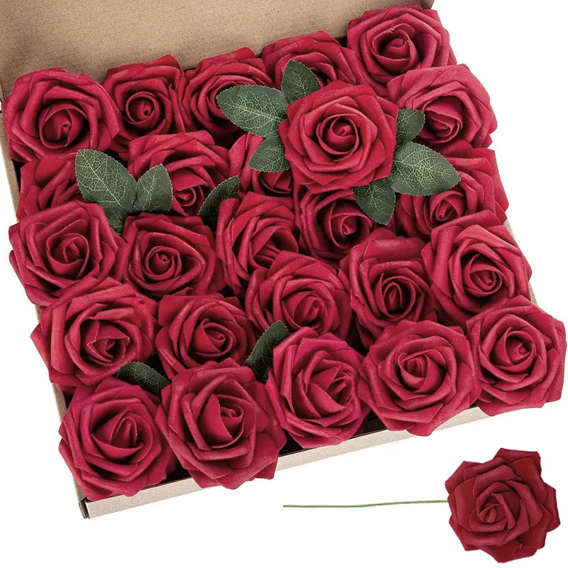10/20/30pcs 8cm Artificial Foam Rose Flower Heads Wreath Decorative Flowers Wedding Party Bride Bouquet DIY Scrapbooking Decor
10/20/30pcs 8cm Artificial Foam Rose Flower Heads Wreath Decorative Flowers Wedding Party Bride Bouquet DIY Scrapbooking Decor