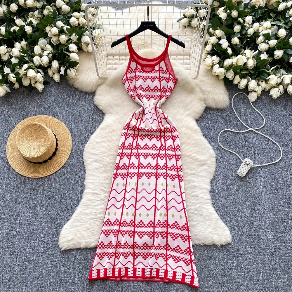 YuooMuoo Women Dress 2025 New Summer Vintage Ethnic Print Spaghetti Straps Knitted Long Dress Vacation Style Lady Beach Vestidos
YuooMuoo Women Dress 2025 New Summer Vintage Ethnic Print Spaghetti Straps Knitted Long Dress Vacation Style Lady Beach Vestidos