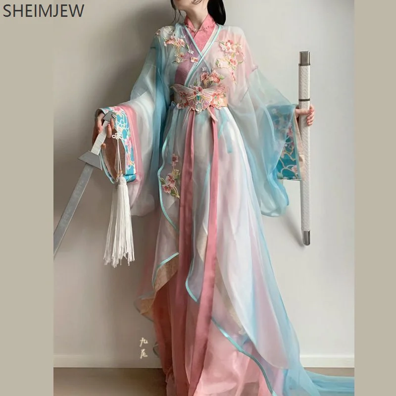 Summer Chinese Clothing Hanfu Suit Improved Embroidered Warring States Robe Daily Short Slim Palace Style Ladies Pink Hanfu Suit
Summer Chinese Clothing Hanfu Suit Improved Embroidered Warring States Robe Daily Short Slim Palace Style Ladies Pink Hanfu Suit