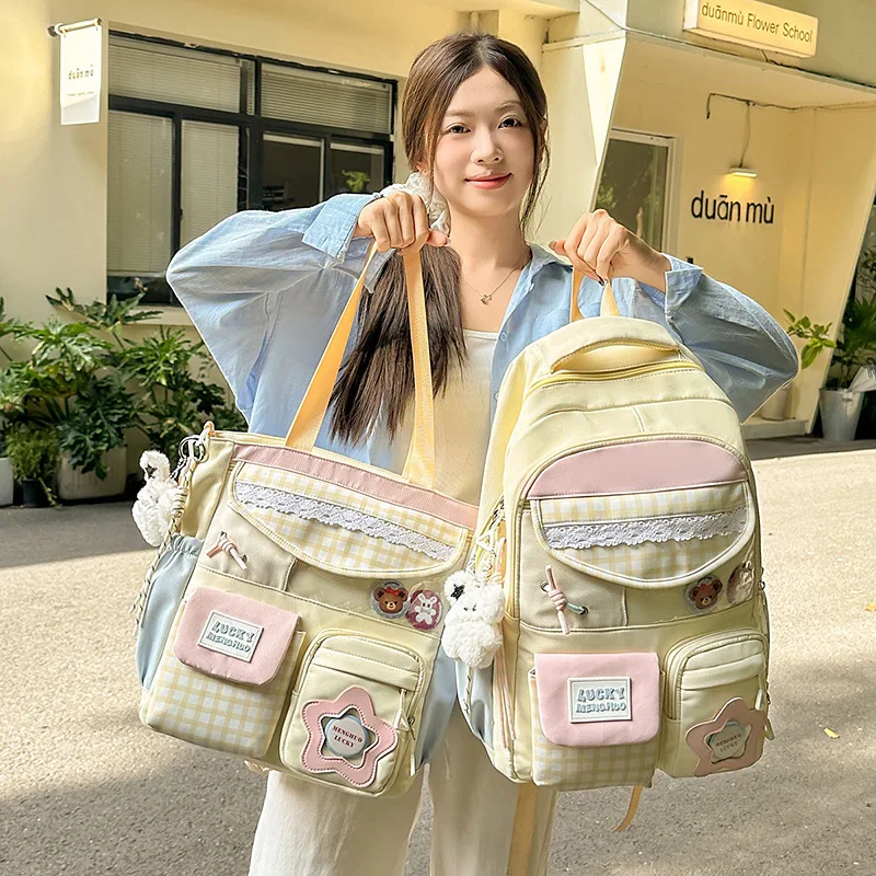Kawai Large Capacity Backpack for Women Versatile for High School College Students Backpack Instagram Style Backpack Trend
Kawai Large Capacity Backpack for Women Versatile for High School College Students Backpack Instagram Style Backpack Trend