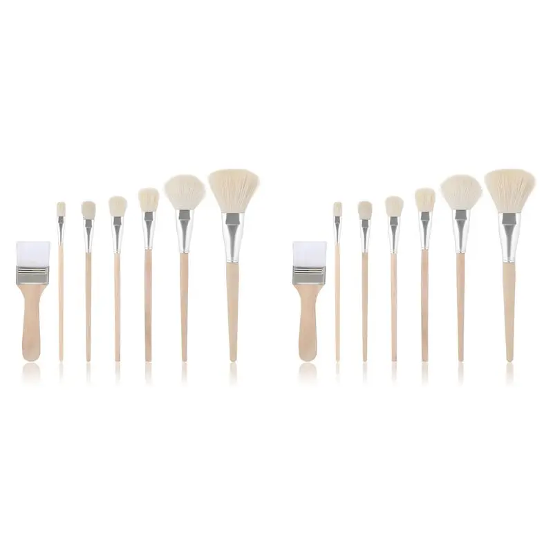 Leading-Mop Brush For Acrylic Painting 14Pcs Artist Paint Brush Set With Wooden Handle Wool Brushes For Watercolor Painting
Leading-Mop Brush For Acrylic Painting 14Pcs Artist Paint Brush Set With Wooden Handle Wool Brushes For Watercolor Painting
