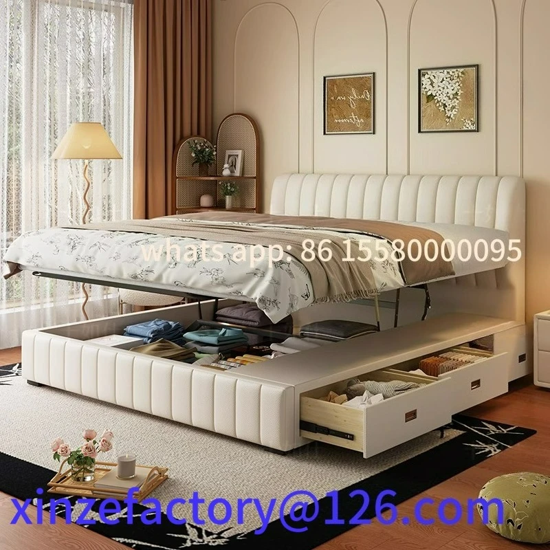 Customizable French Cream Wind Piano Keys Leather Bed Master Bedroom Translation Storage High Box
Customizable French Cream Wind Piano Keys Leather Bed Master Bedroom Translation Storage High Box
