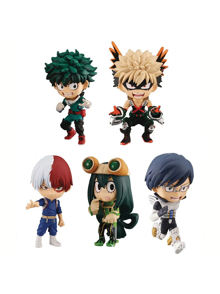 MHA Anime Figure Todoroki Shouto Bakugou Katsuki Iida Tenya Action Figure Asui Tsuyu figurine Midoriya Izuku statue doll 5pcs
MHA Anime Figure Todoroki Shouto Bakugou Katsuki Iida Tenya Action Figure Asui Tsuyu figurine Midoriya Izuku statue doll 5pcs