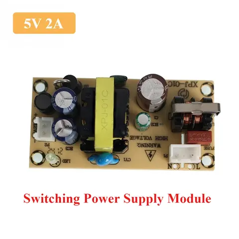 AC-DC 5V 2A Anahtarlama Güç Kaynağı Modülü Çıplak Devre AC 100-240V DC 5V Dönüştürücü Güç adaptör panosu Değiştirme/Onarım için