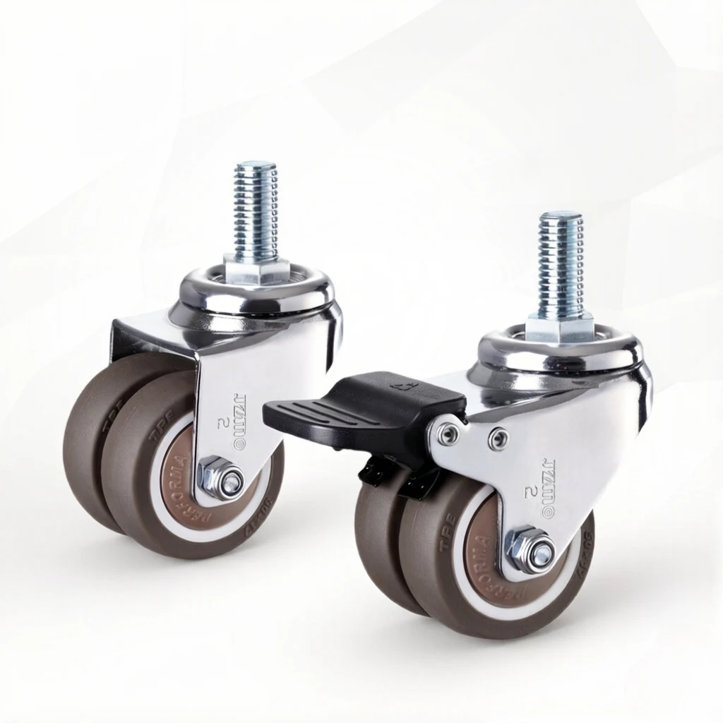 1pcs 2 inch Heavy Duty Swivel Stem Rubber Caster Wheels M12 x 25mm Locking Casters Replacement Casters for Furniture
1pcs 2 inch Heavy Duty Swivel Stem Rubber Caster Wheels M12 x 25mm Locking Casters Replacement Casters for Furniture
