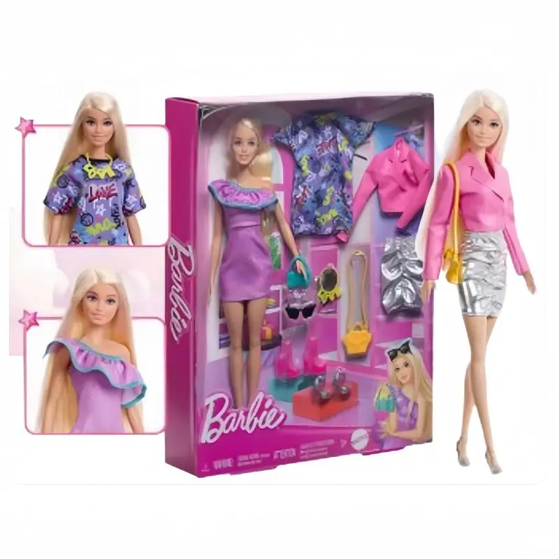 Кукла Барби, очаровательная блестящая модная дизайнерская праздничная подарочная коробка для девочек, домашняя одежда, игрушка HYT61
Кукла Барби, очаровательная блестящая модная дизайнерская праздничная подарочная коробка для девочек, домашняя одежда, игрушка HYT61