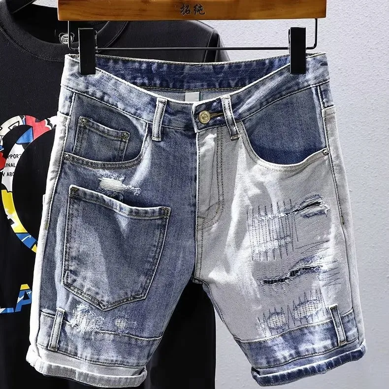 2026 Summer Thin Men's Handsome Denim Shorts Ripped Fashion Versatile Five-point Pants Medium Pants
2026 Summer Thin Men's Handsome Denim Shorts Ripped Fashion Versatile Five-point Pants Medium Pants