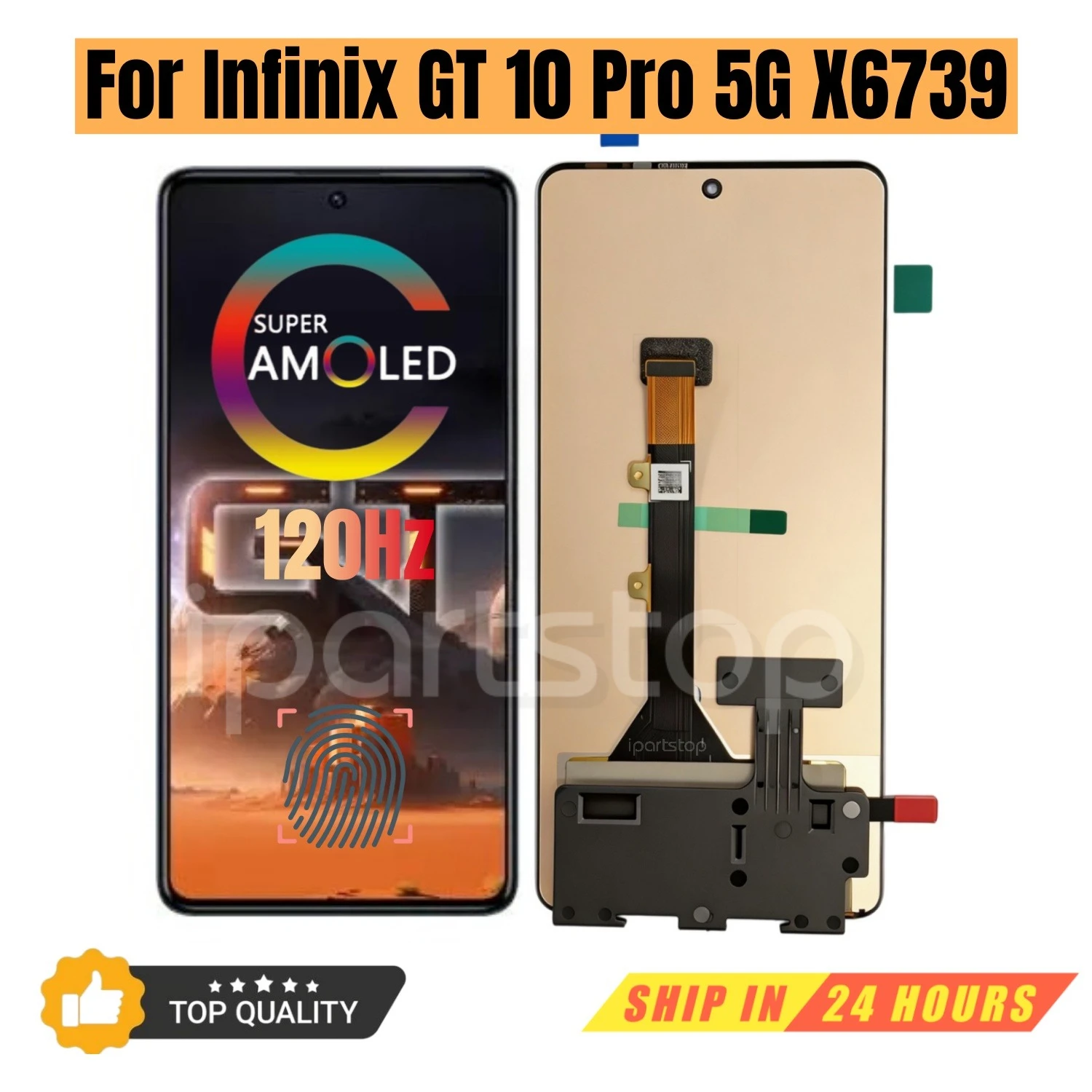 iParts Replacement New Display for Infinix GT 10 Pro 5G X6739 120Hz AMOLED Touch Screen Digitizer Assembly OEM all Functions
iParts Replacement New Display for Infinix GT 10 Pro 5G X6739 120Hz AMOLED Touch Screen Digitizer Assembly OEM all Functions