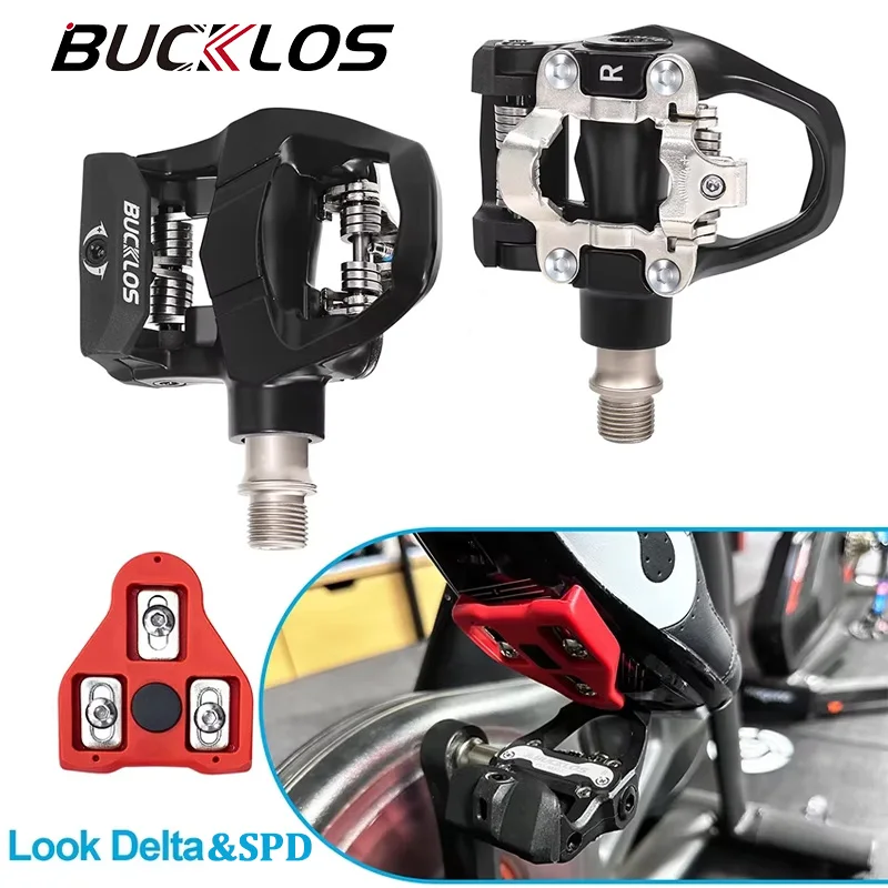 BUCKLOS Bicycle Pedal Aluminum Alloy Road Bike Pedal for SPD LOOK DELTA System Cliples Pedal 9/16 in Self-locking Bicycle Pedals
BUCKLOS Bicycle Pedal Aluminum Alloy Road Bike Pedal for SPD LOOK DELTA System Cliples Pedal 9/16 in Self-locking Bicycle Pedals