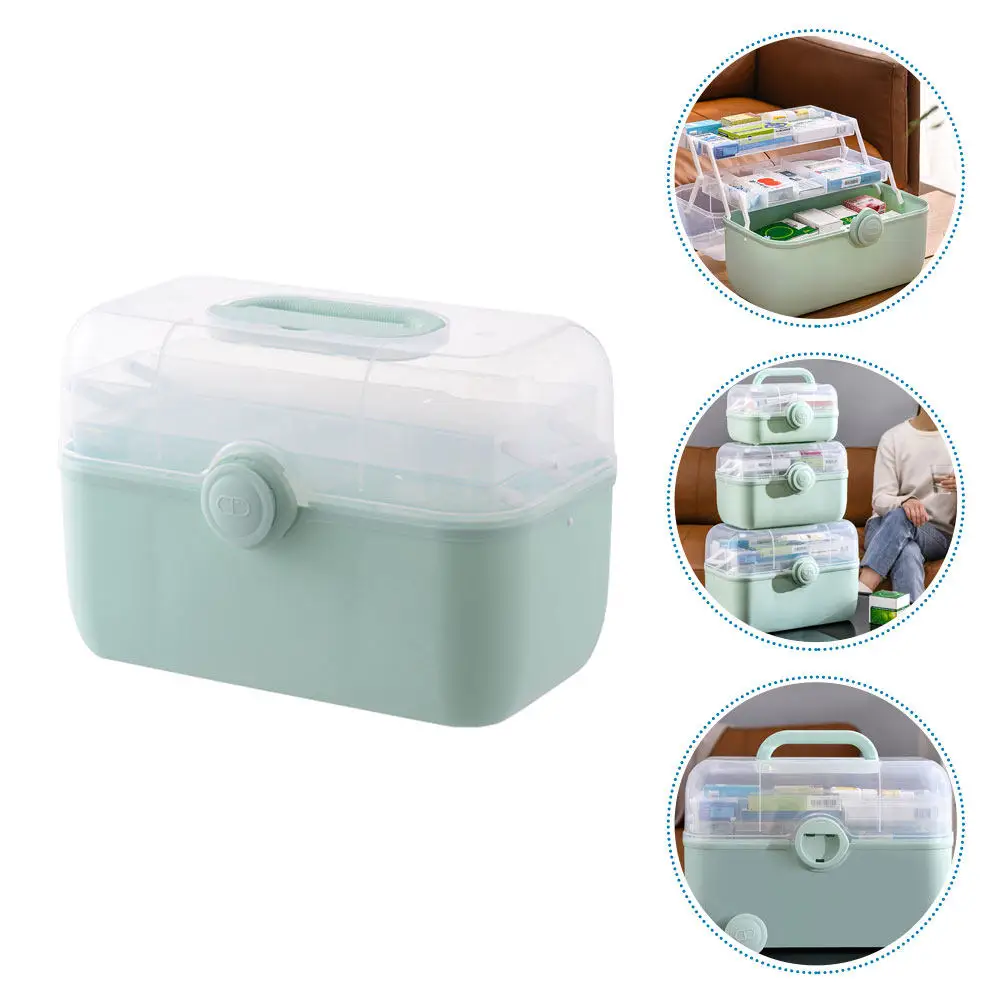 Multi-Layer Medicine Storage Box Portable Handle Design Smooth Opening Closing for Household First Aid Medication Organization
Multi-Layer Medicine Storage Box Portable Handle Design Smooth Opening Closing for Household First Aid Medication Organization