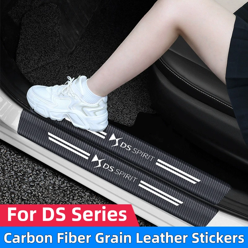 For DS SPIRIT DS3 DS4 DS5 DS6 DS7 Car Threshold Strip Carbon fiber Car Trunk Door Sill Strip Protective Sticker
For DS SPIRIT DS3 DS4 DS5 DS6 DS7 Car Threshold Strip Carbon fiber Car Trunk Door Sill Strip Protective Sticker