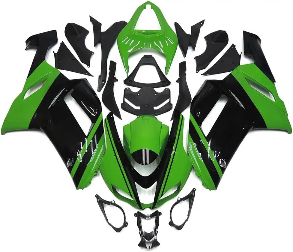 Fairing Kit Fit for Kawasaki ZX6R 2007 2008 zx6r 07 08 ABS Plastic Fairings Injection Bodywork Full Body Kit-Green Black
Fairing Kit Fit for Kawasaki ZX6R 2007 2008 zx6r 07 08 ABS Plastic Fairings Injection Bodywork Full Body Kit-Green Black