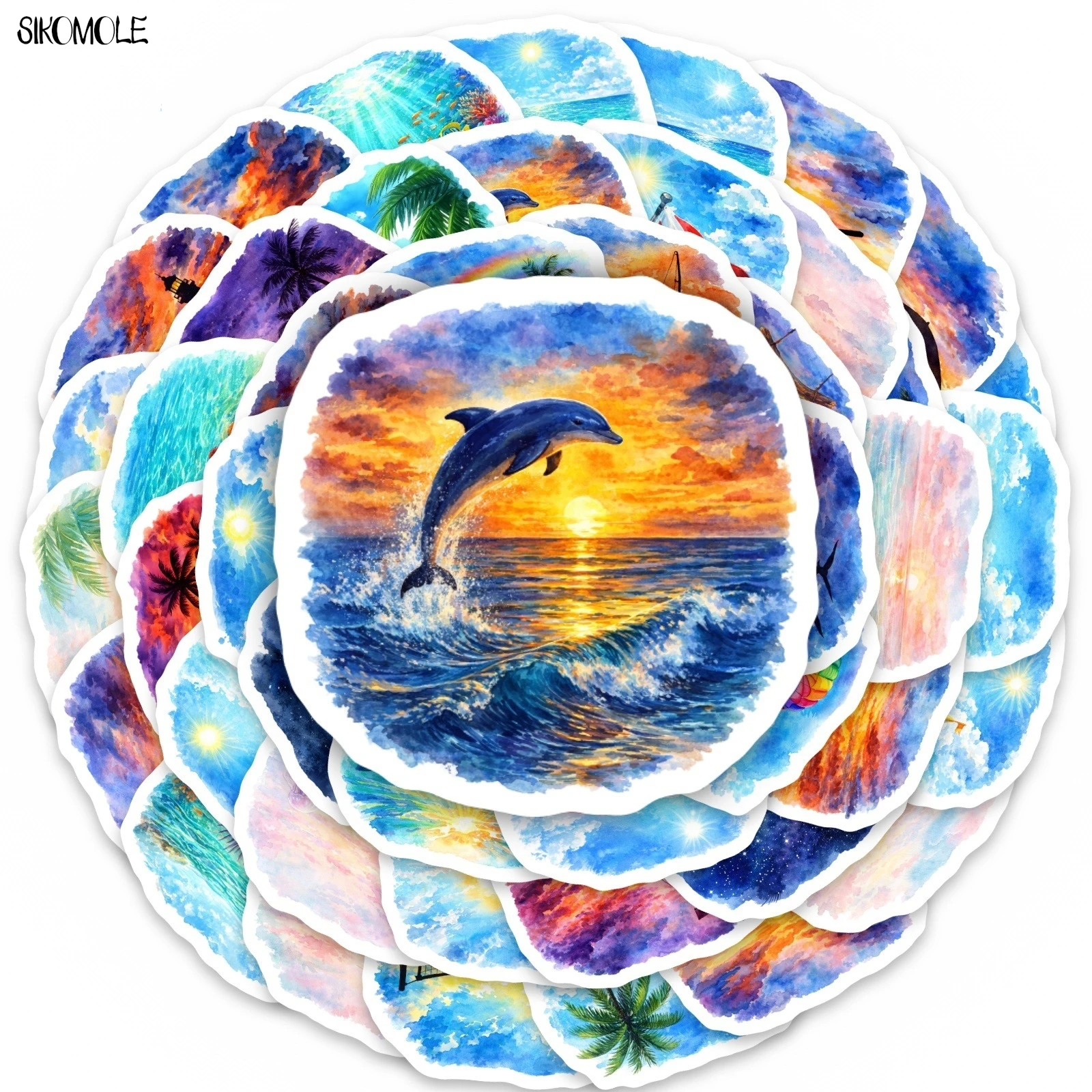 10/30/50PCS Cartoon Ocean Sunset Landscape Stickers Book DIY Skateboard Toys Guitar Luggage Suitcase Decoration Graffiti Sticker
10/30/50PCS Cartoon Ocean Sunset Landscape Stickers Book DIY Skateboard Toys Guitar Luggage Suitcase Decoration Graffiti Sticker