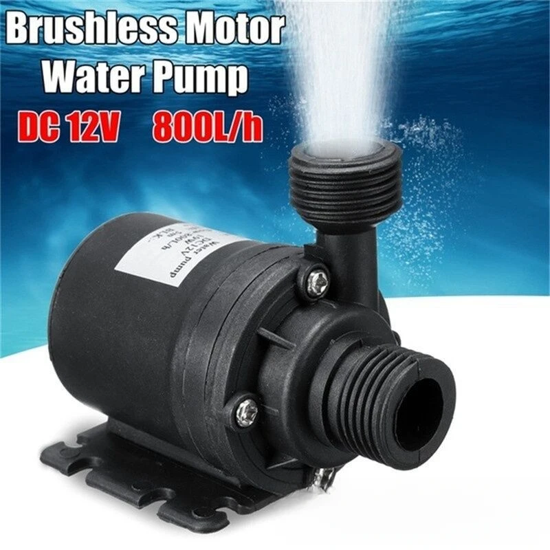 DC 12V Brushless Water Pump 800L/H Ultra Quiet Submersible Pump for Aquarium Fish Tank Pond Fountain Pool Hydroponic
DC 12V Brushless Water Pump 800L/H Ultra Quiet Submersible Pump for Aquarium Fish Tank Pond Fountain Pool Hydroponic