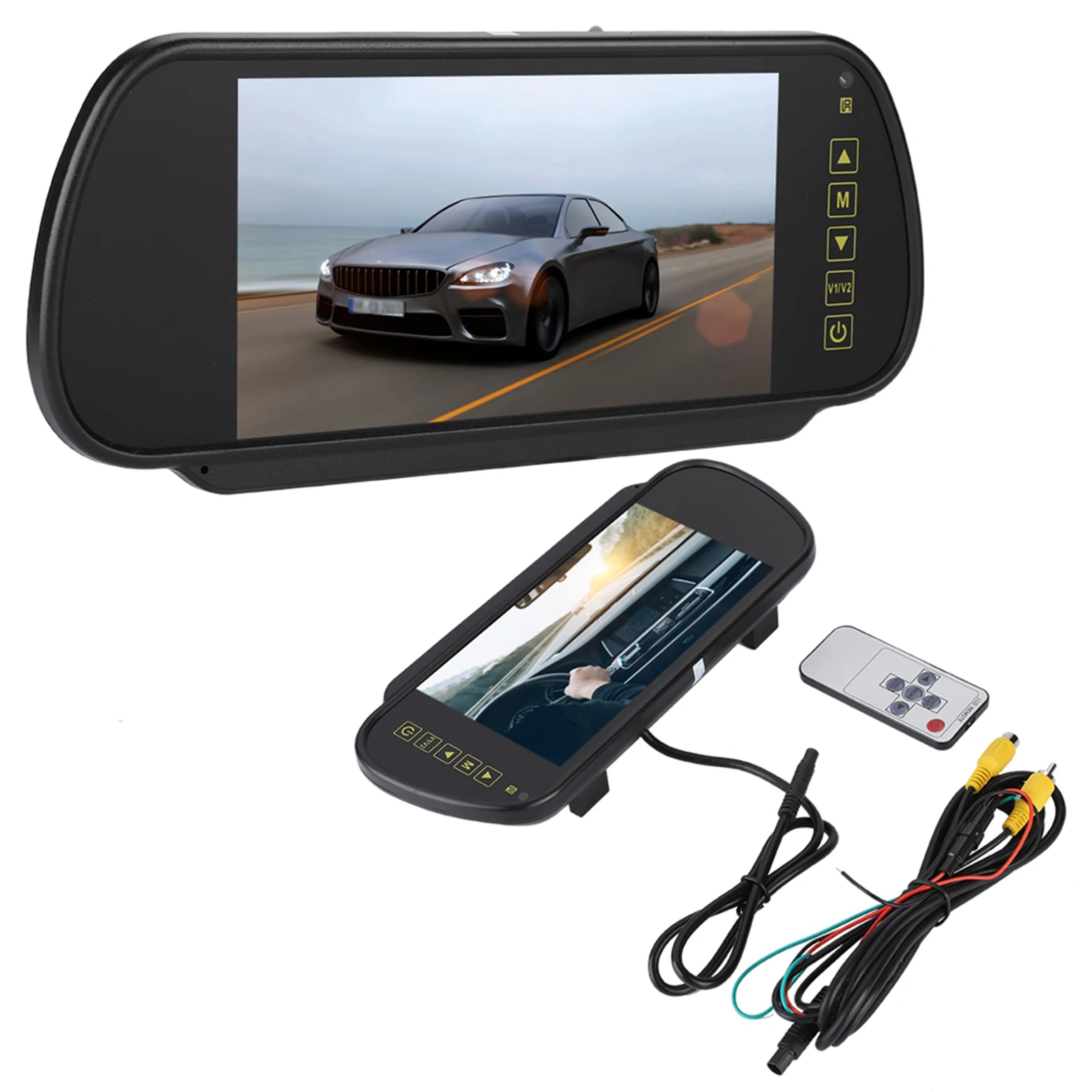 Rearview Monitor Rearview Mirror Monitor 7-inch LCD Display Backup Camera Monitor 7-inch Backup Monitor for Rearview Camera
Rearview Monitor Rearview Mirror Monitor 7-inch LCD Display Backup Camera Monitor 7-inch Backup Monitor for Rearview Camera