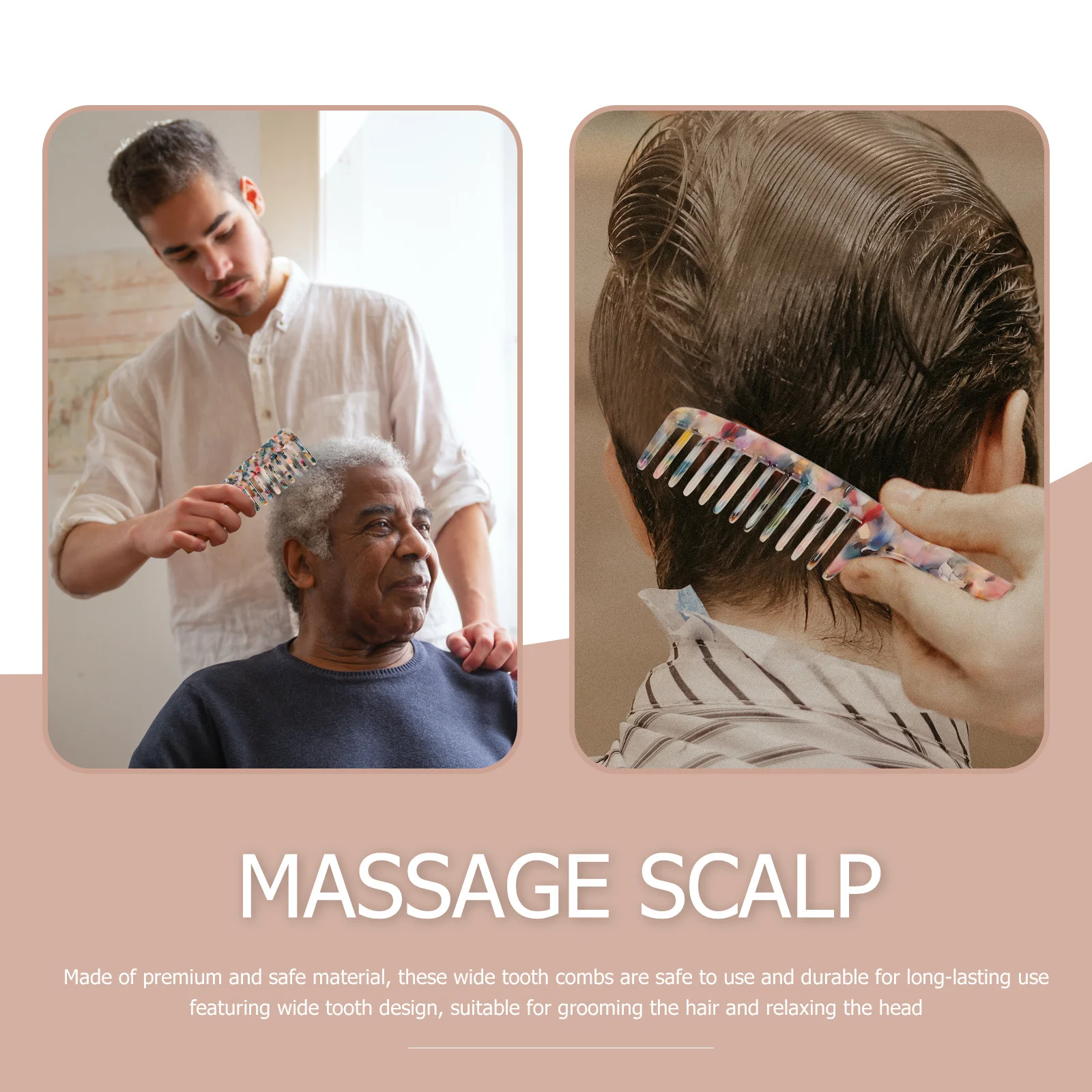 2Pcs Sturdy Wide Tooth Combs Anti-Static Design Smooth Hair Without Pulling Or Breaking Portable Styling Tool Rolling Comb
2Pcs Sturdy Wide Tooth Combs Anti-Static Design Smooth Hair Without Pulling Or Breaking Portable Styling Tool Rolling Comb