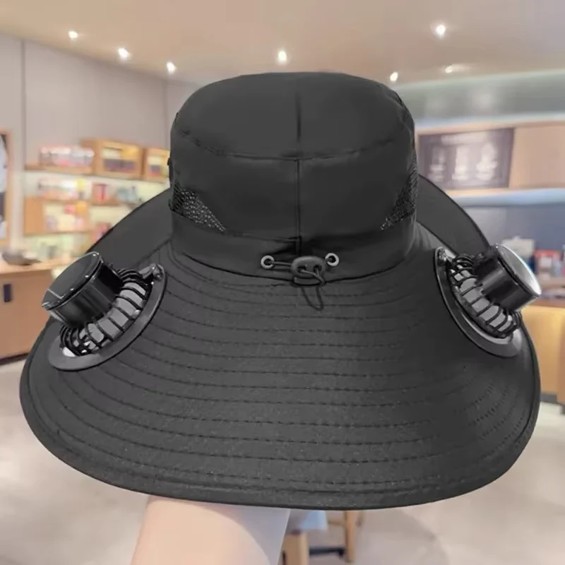 Quick Dry Men Sun Hat with Solar Powered Fan Large Size USB Rechargeable Outdoor Cap for Hiking Camping Fishing UV Protection
Quick Dry Men Sun Hat with Solar Powered Fan Large Size USB Rechargeable Outdoor Cap for Hiking Camping Fishing UV Protection