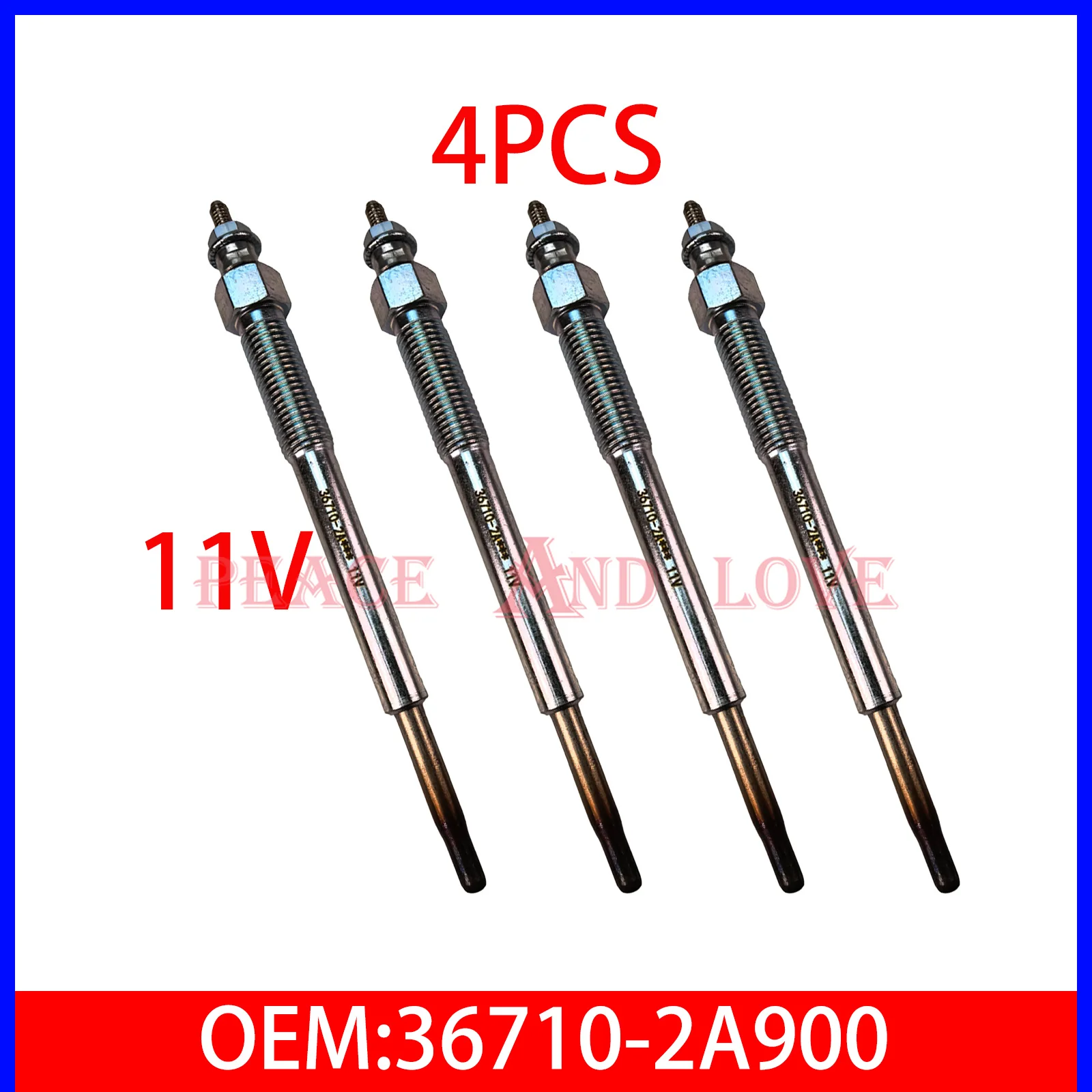 4PCS 11V 36710-2A900 PLUG-GLOW Fit For Hyundai Elantra 1.6L Diesel 2017~2020 367102A900
4PCS 11V 36710-2A900 PLUG-GLOW Fit For Hyundai Elantra 1.6L Diesel 2017~2020 367102A900
