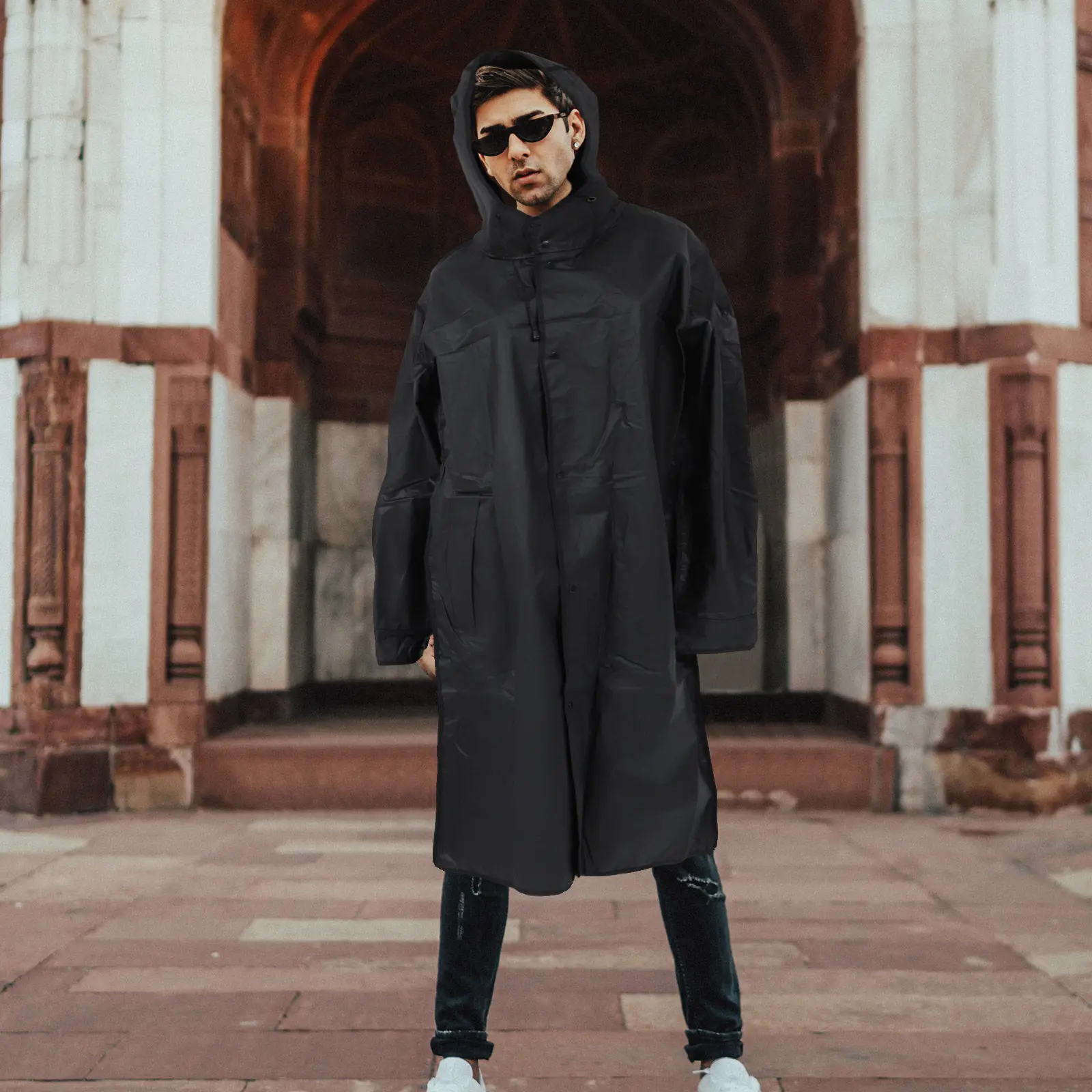 1Pcs Adult Long Raincoat Full Body Waterproof Eva Raincoat Comfortable Adjustable Hood Outdoor Rain Gear Stylish Frosted
1Pcs Adult Long Raincoat Full Body Waterproof Eva Raincoat Comfortable Adjustable Hood Outdoor Rain Gear Stylish Frosted