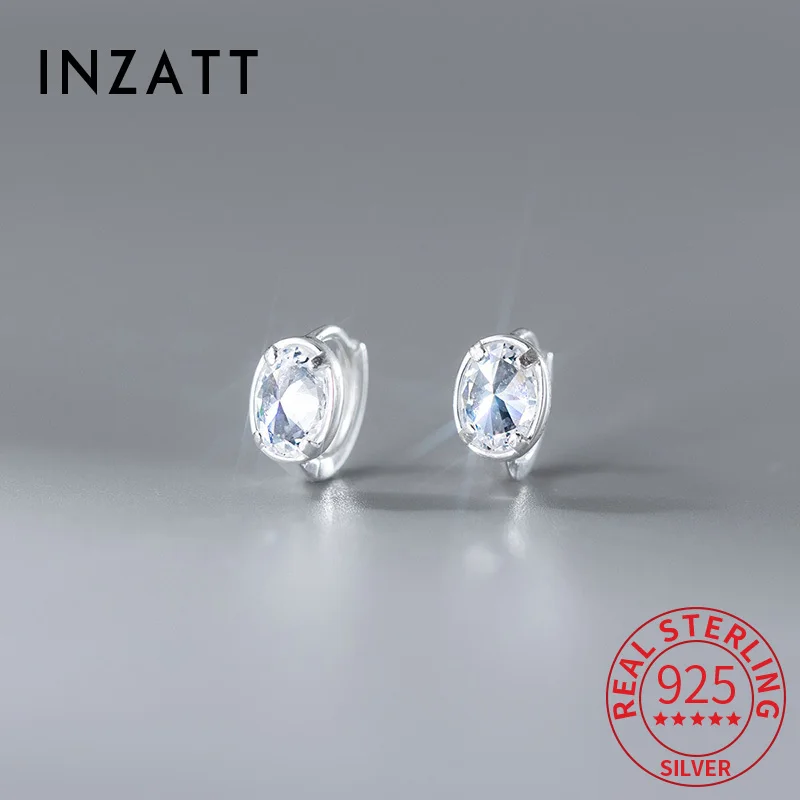 INZATT Real 925 Sterling Silver Elliptical Zircon Hoop Earrings for Women Classic Fine Jewelry Minimalist Geometry Accessory
INZATT Real 925 Sterling Silver Elliptical Zircon Hoop Earrings for Women Classic Fine Jewelry Minimalist Geometry Accessory