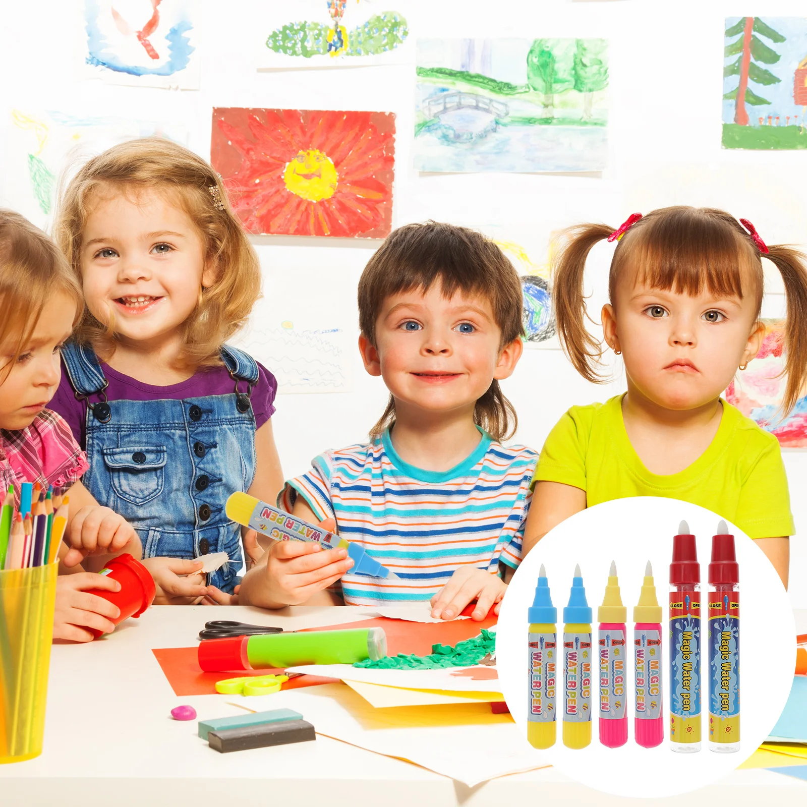 6 PC Painting Cloth Special Pen Water Brush Paintbrush Children's Easy-to-use Supplies
6 PC Painting Cloth Special Pen Water Brush Paintbrush Children's Easy-to-use Supplies