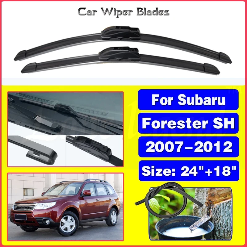 Щетки стеклоочистителя LHD передние для Subaru Forester SH 2007-2012, щетки от дождя для лобового стекла, лобового стекла автомобиля, 2010, 2011, 24 дюйма + 18 дюймов
Щетки стеклоочистителя LHD передние для Subaru Forester SH 2007-2012, щетки от дождя для лобового стекла, лобового стекла автомобиля, 2010, 2011, 24 дюйма + 18 дюймов