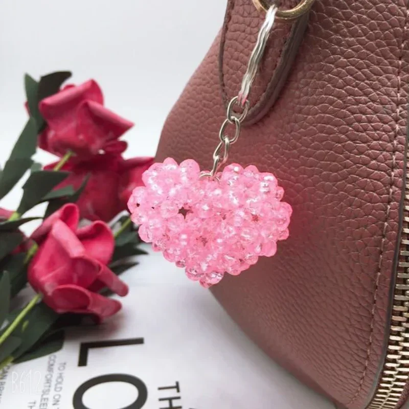 DIY Creative Crystal Hand-Woven Beads Keychain Pendant Love Heart Accessories Bag Mobile Phone Chain Charm Gifts for Girl 2024
DIY Creative Crystal Hand-Woven Beads Keychain Pendant Love Heart Accessories Bag Mobile Phone Chain Charm Gifts for Girl 2024