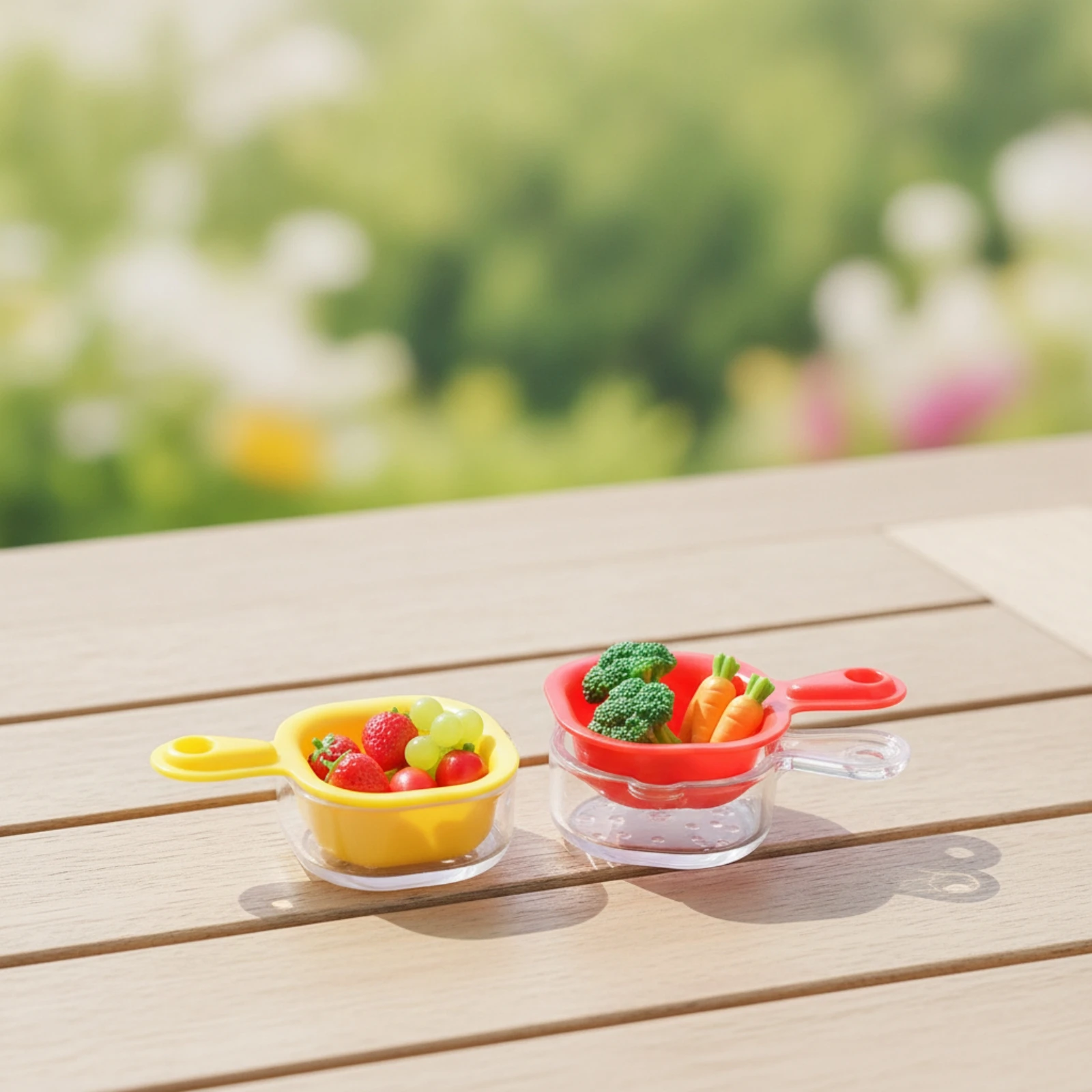 2 Pieces Miniature Colander Translucent Dollhouse Strainer Miniature Draining Basket Plastic Food Colander Tiny for Pretend Play
2 Pieces Miniature Colander Translucent Dollhouse Strainer Miniature Draining Basket Plastic Food Colander Tiny for Pretend Play