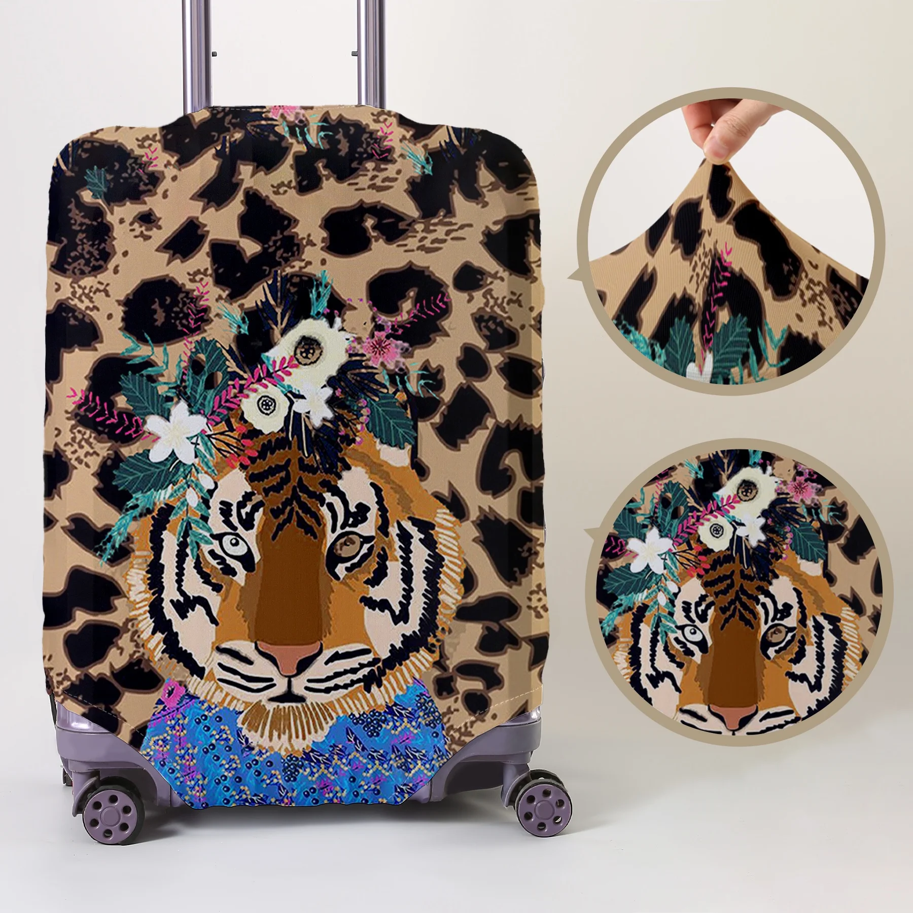 Tiger pattern luggage protection cover, suitable for 18-32 inch luggage covers, luggage handle gloves, travel accessories
Tiger pattern luggage protection cover, suitable for 18-32 inch luggage covers, luggage handle gloves, travel accessories