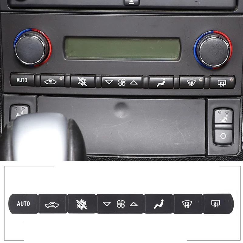For Chevrolet Corvette C6 2005-2013 A/C Climate Control Button Repair Decals, repair the wear of the original buttons
For Chevrolet Corvette C6 2005-2013 A/C Climate Control Button Repair Decals, repair the wear of the original buttons
